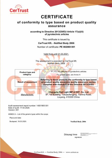 Module E Certificate