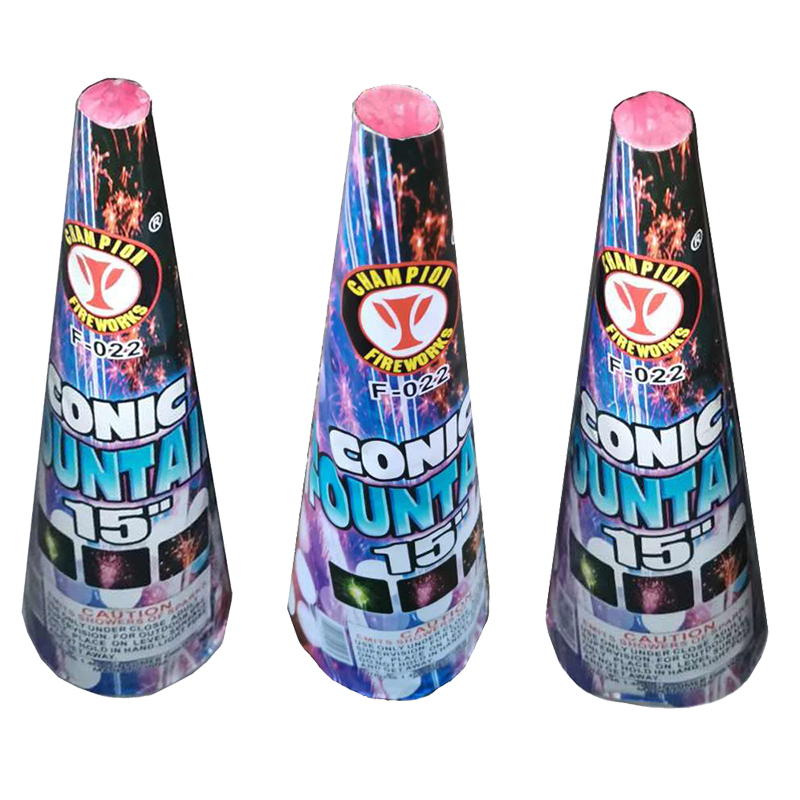 15 Inch Conic Fountain Fireworks