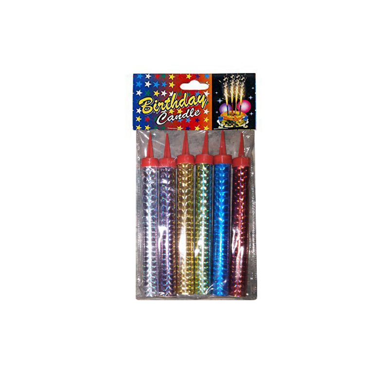 Colored Flame Birthday Candle Fireworks