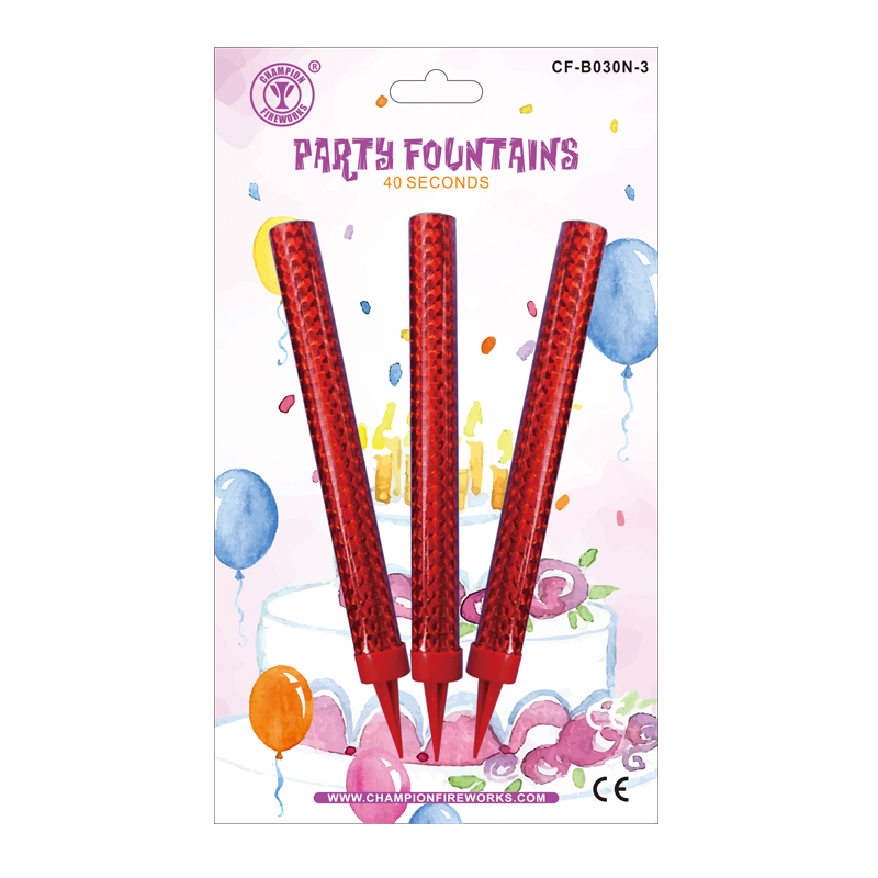 Party Sparkling Candle Fireworks 3 Pob