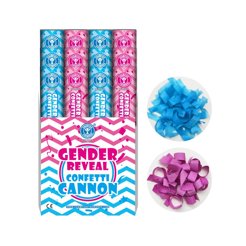 Cannon Confetti Reveal Gender 30CM